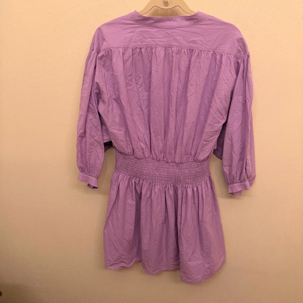 Lilac Smocked-Waist Mini Dress - Women - Picture 4 of 4